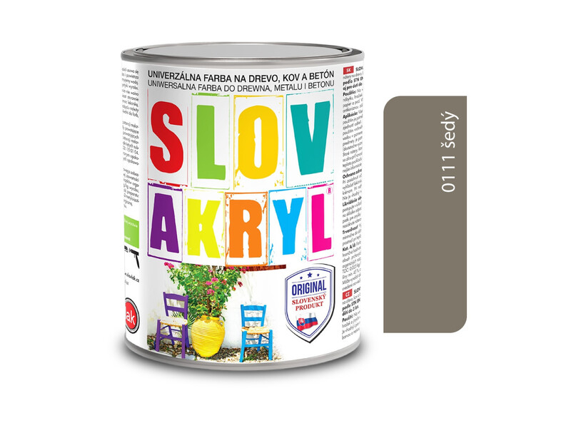 Slovakryl 0111 šedý 0,75 kg